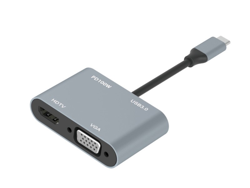 4in1 USB-C Docking Stations (YFC-TZ401)