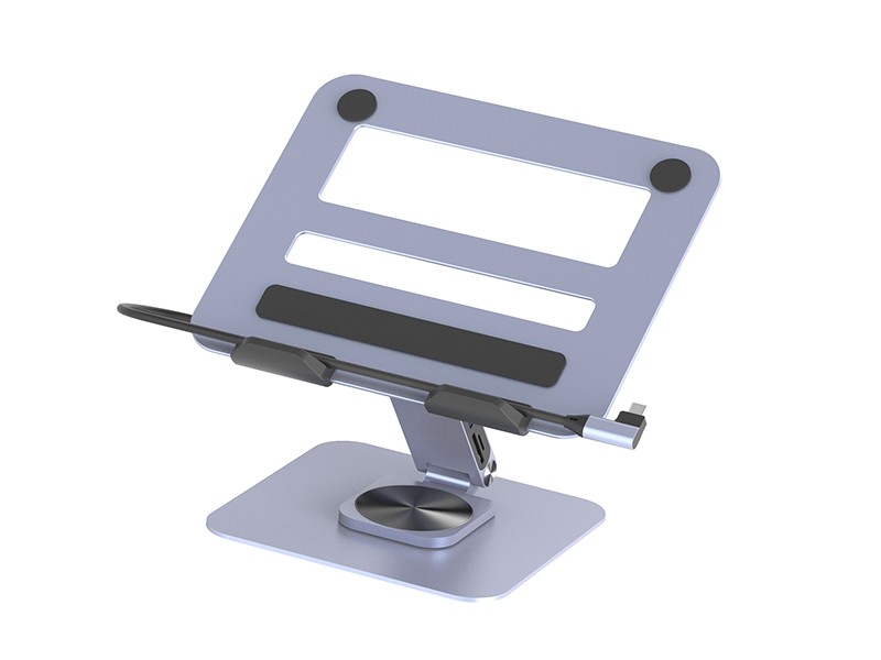 8in1 USB-C Loptop Stand Docking Station—360 ° Rotation (YFC-ZJ801)