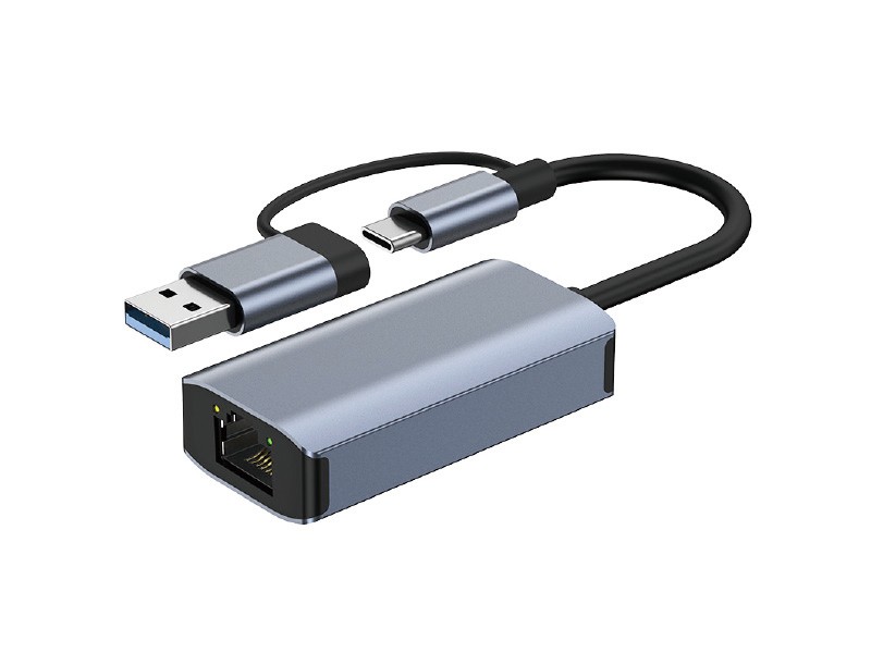 USB-C & USB-A to RJ45 Adapter (YFC-ZH101)